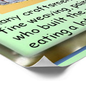 Geschiedenis, oud Egypte, Tempelambachtslieden Poster (Hoek)