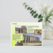 Geschiedenis, oud Egypte, tempels Briefkaart (Staand voorkant)