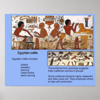 Geschiedenis, Oude Egypte, Egyptische ambachten Poster