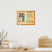 Geschiedenis, Oude Egypte, Egyptische paspoorten Poster (Keuken)