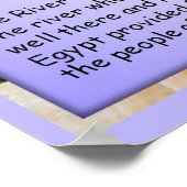 Geschiedenis, oude Egyptische rivier Nijl Poster (Hoek)