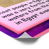 Geschiedenis, oude Egyptische rivier Nijl Poster (Hoek)