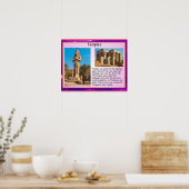 Geschiedenis, Oude Egyptische tempels Poster (Keuken)