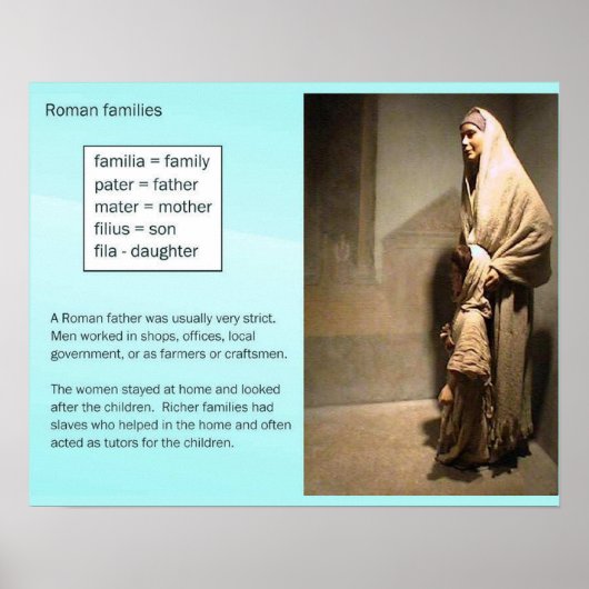 Geschiedenis, Oude Rome, Families Poster (Voorkant)