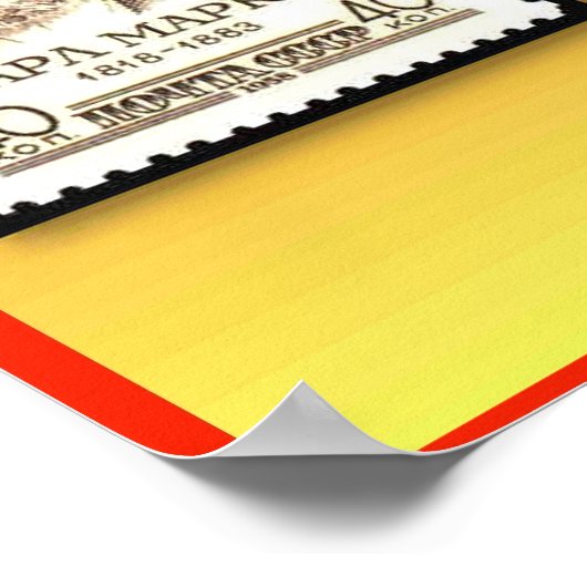 Geschiedenis, Politiek, Karl Marx 1818-1883 Poster (Hoek)