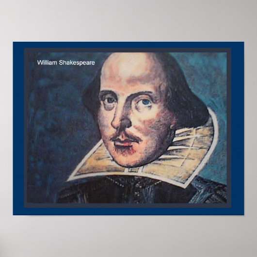 Geschiedenis, portret van William Shakespeare Poster (Voorkant)