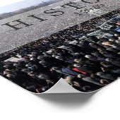 GESCHIEDENIS: President Obama's zweten in ceremoni Poster (Hoek)