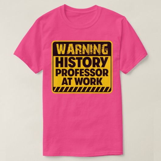 Geschiedenis professor aan het werk t-shirt (Design voorkant)