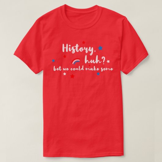 Geschiedenis Red White — Royal Blue T-shirt (Design voorkant)