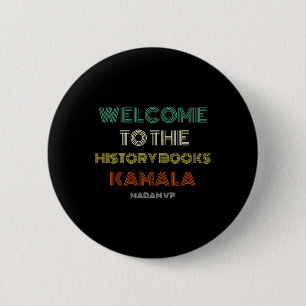 Geschiedenis Retro Madam VP Harris Inauguratie 202 Ronde Button 5,7 Cm