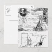 Geschiedenis Rhode Island Briefkaart (Voorkant / Achterkant)