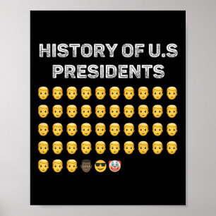 Geschiedenis van Amerikaanse presidenten Amerikaan Poster