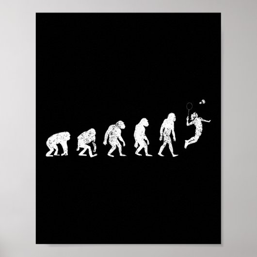 Geschiedenis van Badminton Lover Print Funny Badmi (Voorkant)