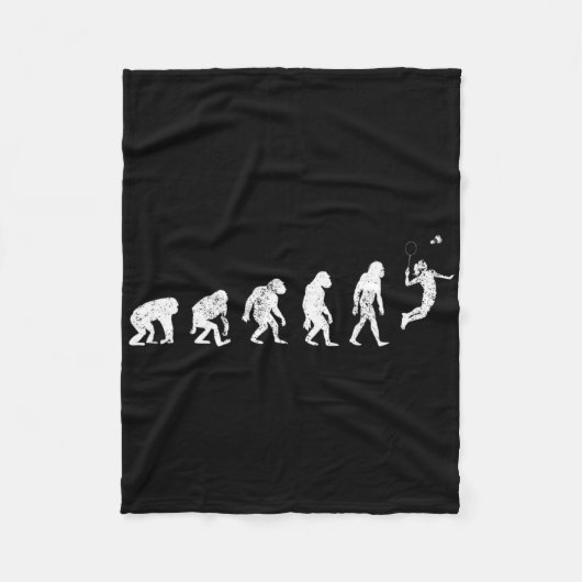 Geschiedenis van Badminton Lover Print Funny Badmi Fleece Deken (Voorkant)