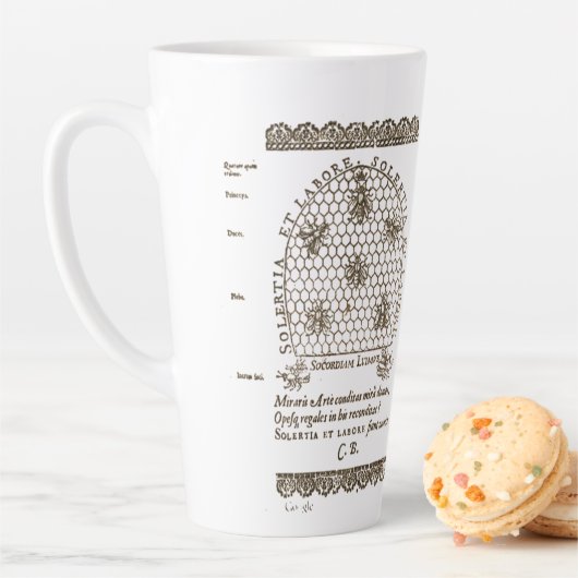 Geschiedenis van bijen latte mok (In situ)