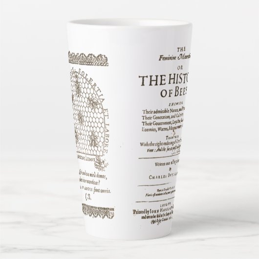 Geschiedenis van bijen latte mok (Voorkant)