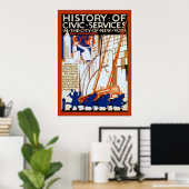 Geschiedenis van burgerdiensten ~ NY~ Fire ~ 4 ~ Poster (Thuiskantoor)