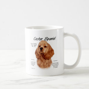 Geschiedenis van Cocker Spaniel (rood) Koffiemok