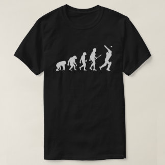 Geschiedenis van cricket Lover Gift Evolution of C T-shirt