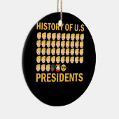 Geschiedenis van de Amerikaanse Presidenten 46th C Keramisch Ornament (Rechts)