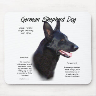 Geschiedenis van de Duitse herderhond (blk) Muismat