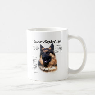 Geschiedenis van de Duitse herderhond (longhair) Koffiemok