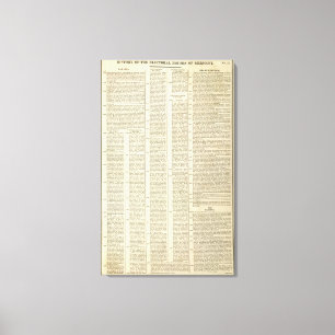 Geschiedenis van de Duitse kiesdistricten Canvas Afdruk