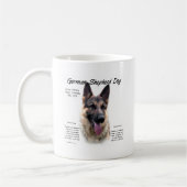Geschiedenis van de Duitse Shepherd Dog (sable) Koffiemok (Links)