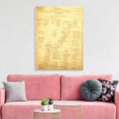 Geschiedenis van de Exploratie van de Kaart van de Canvas Afdruk (Insitu (Woonkamer))