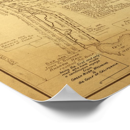 Geschiedenis van de Exploratie van de Kaart van de Poster (Hoek)