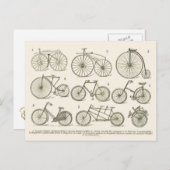 Geschiedenis van de Franse fietsen, gepubliceerd i Briefkaart (Voorkant / Achterkant)