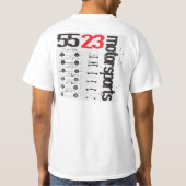 "Geschiedenis van de GTR" door 5523 Motorsporten T-shirt (Achterkant)