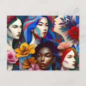 Geschiedenis van de Internationale Vrouwendag Briefkaart (Voorkant)