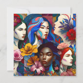 Geschiedenis van de Internationale Vrouwendag Kaart (Voorkant)