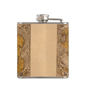  Geschiedenis van de Oude Wereldkaart Heupfles (Achterkant)