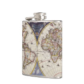  Geschiedenis van de Oude Wereldkaart Heupfles (Links)