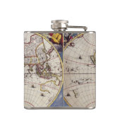  Geschiedenis van de Oude Wereldkaart Heupfles (Achterkant)