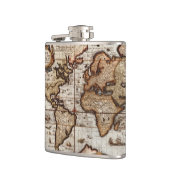  Geschiedenis van de Oude Wereldkaart Heupfles (Links)