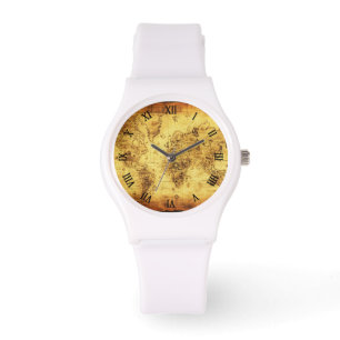 Geschiedenis van de Oude Wereldkaart Horloge