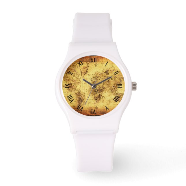  Geschiedenis van de Oude Wereldkaart Horloge (Voorkant)