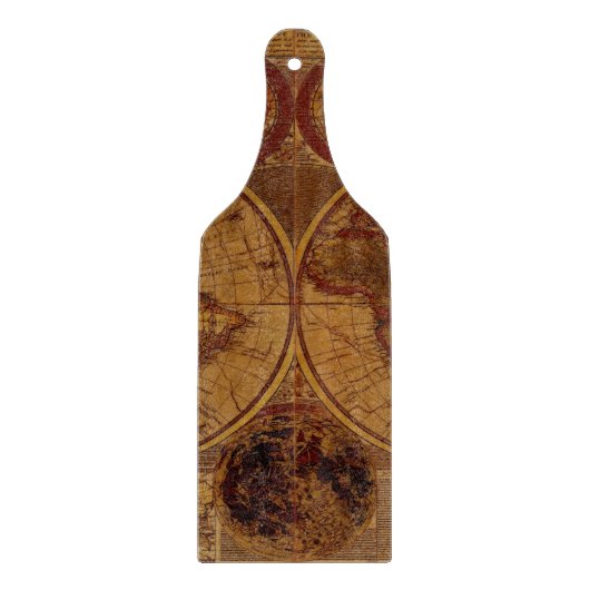 Geschiedenis van de Oude Wereldkaart Snijplank (Voorkant)