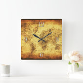  Geschiedenis van de Oude Wereldkaart Vierkante Klok (Huis)