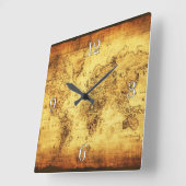  Geschiedenis van de Oude Wereldkaart Vierkante Klok (Hoek)