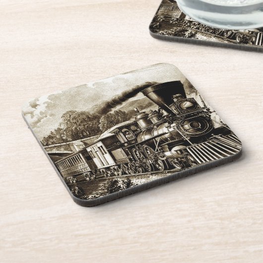 Geschiedenis van de stoommotor bier onderzetter (Linkerzijde)