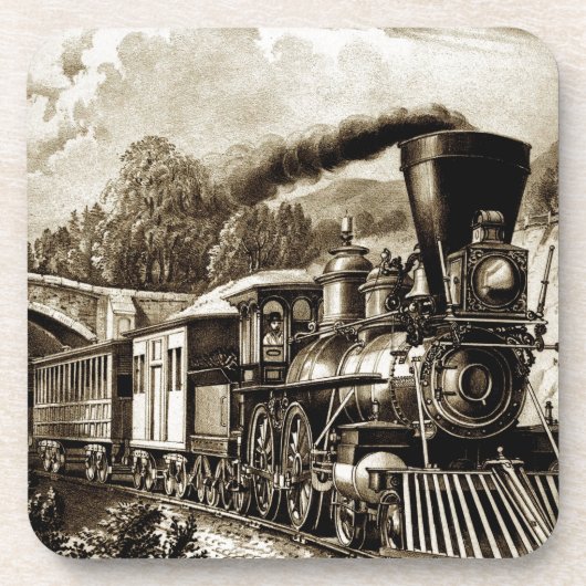 Geschiedenis van de stoommotor bier onderzetter (Voorkant)