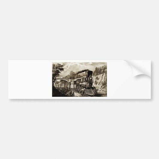 Geschiedenis van de stoommotor bumpersticker (Voorkant)