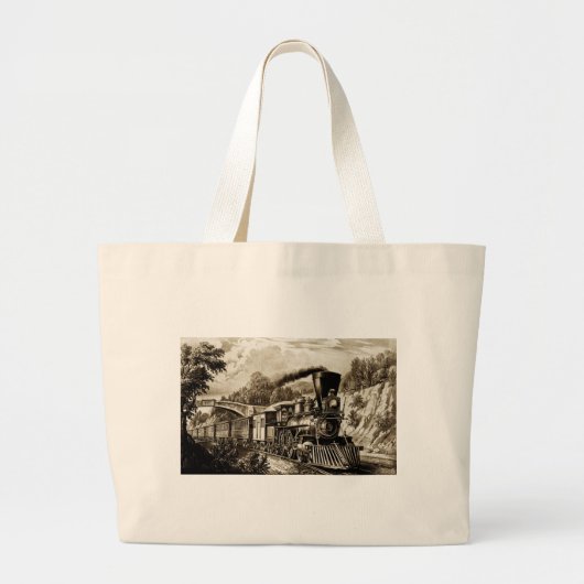 Geschiedenis van de stoommotor grote tote bag (Voorkant)