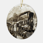 Geschiedenis van de stoommotor keramisch ornament (Links)