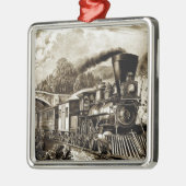 Geschiedenis van de stoommotor metalen ornament (Links)