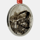 Geschiedenis van de stoommotor metalen ornament (Rechts)